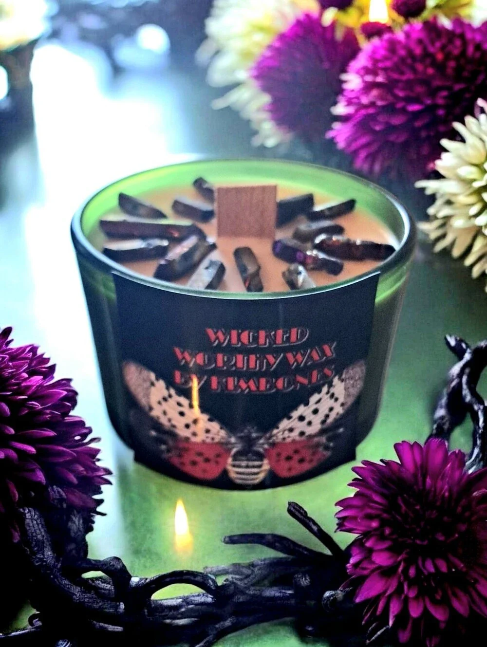 Hand Crafted , Wicked Worthy Wax, Night Star  4 oz candle